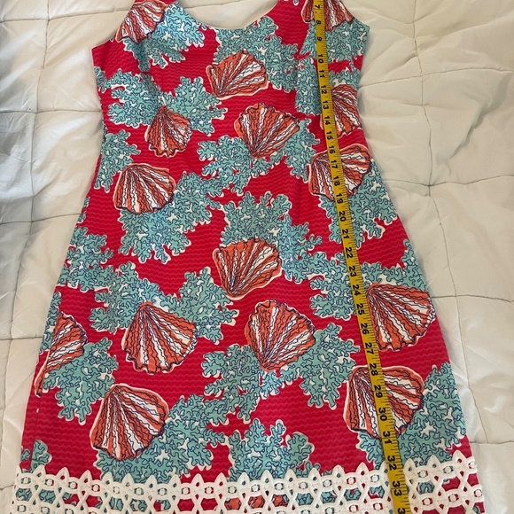 Lily Pulitzer seashell and coral dress - Picture 3 of 6